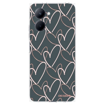 Picasee átlátszó szilikon tok az alábbi mobiltelefonokra Realme C33 (2023) - Lots of love