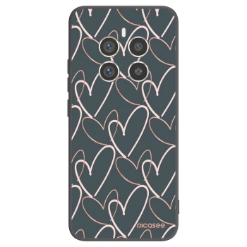 Picasee fekete szilikon tok az alábbi mobiltelefonokra Realme 12 Pro 5G - Lots of love