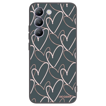 Picasee fekete szilikon tok az alábbi mobiltelefonokra Vivo V40 SE 5G - Lots of love