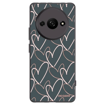 Picasee fekete szilikon tok az alábbi mobiltelefonokra Xiaomi Redmi A3 - Lots of love