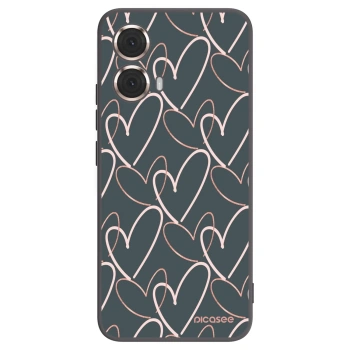 Picasee fekete szilikon tok az alábbi mobiltelefonokra Motorola Moto G85 - Lots of love