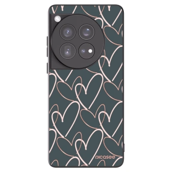 Picasee fekete szilikon tok az alábbi mobiltelefonokra OnePlus 12 5G - Lots of love