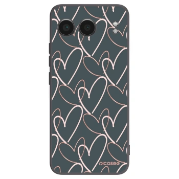 Picasee fekete szilikon tok az alábbi mobiltelefonokra OnePlus Nord 4 - Lots of love