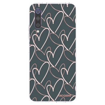 Picasee átlátszó szilikon tok az alábbi mobiltelefonokra Xiaomi Mi 9 - Lots of love