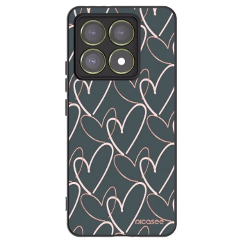 Picasee fekete szilikon tok az alábbi mobiltelefonokra Xiaomi 14T - Lots of love