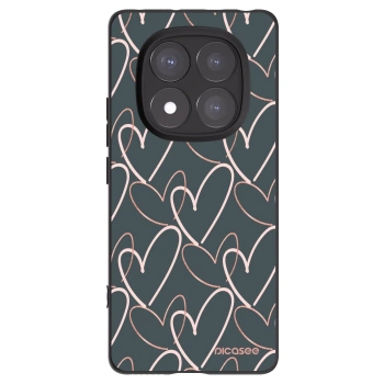 Picasee fekete szilikon tok az alábbi mobiltelefonokra Xiaomi Redmi Note 14 Pro+ 5G - Lots of love