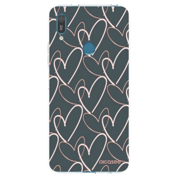 Picasee átlátszó szilikon tok az alábbi mobiltelefonokra Huawei Y7 2019 - Lots of love