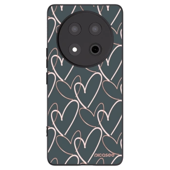 Picasee fekete szilikon tok az alábbi mobiltelefonokra Honor Magic7 Lite 5G - Lots of love