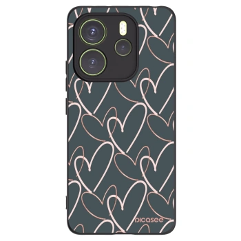 Picasee fekete szilikon tok az alábbi mobiltelefonokra Xiaomi Redmi Note 14 4G - Lots of love