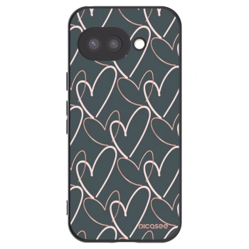 Picasee fekete szilikon tok az alábbi mobiltelefonokra Google Pixel 9a - Lots of love