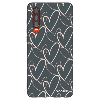 Picasee fekete szilikon tok az alábbi mobiltelefonokra Huawei P30 - Lots of love