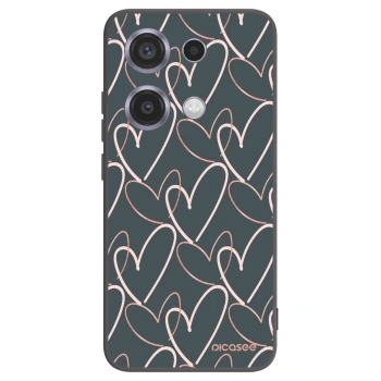 Picasee fekete szilikon tok az alábbi mobiltelefonokra Xiaomi Redmi Note 14S - Lots of love