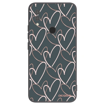 Picasee fekete szilikon tok az alábbi mobiltelefonokra Xiaomi Redmi 7 - Lots of love