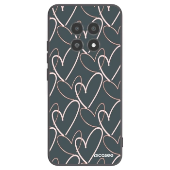 Picasee fekete szilikon tok az alábbi mobiltelefonokra Realme 12X - Lots of love