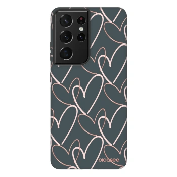 Picasee Fashion Case Samsung Galaxy S21 Ultra 5G G998B - Lots of love