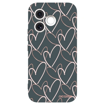 Picasee fekete szilikon tok az alábbi mobiltelefonokra Honor 600 Lite - Lots of love