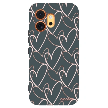Picasee fekete szilikon tok az alábbi mobiltelefonokra Honor 600 - Lots of love