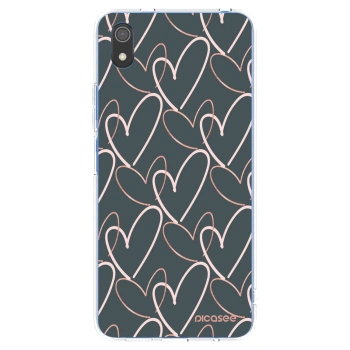 Picasee átlátszó szilikon tok az alábbi mobiltelefonokra Xiaomi Redmi 7A - Lots of love