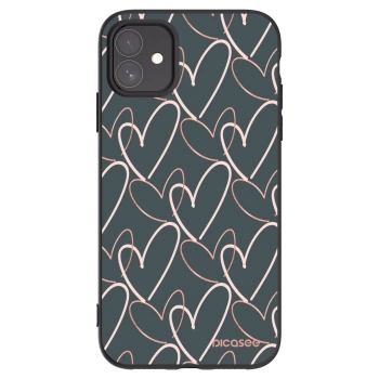 Picasee fekete szilikon tok az alábbi mobiltelefonokra Apple iPhone 11 - Lots of love