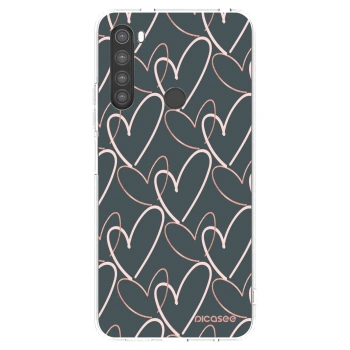 Picasee átlátszó szilikon tok az alábbi mobiltelefonokra Xiaomi Redmi Note 8 - Lots of love