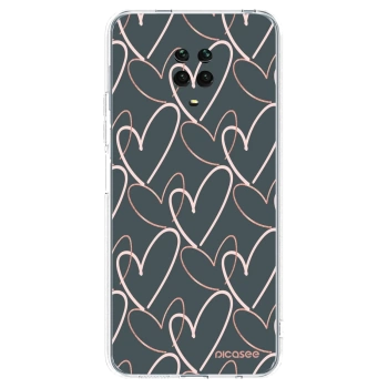 Picasee átlátszó szilikon tok az alábbi mobiltelefonokra Xiaomi Redmi Note 9 Pro - Lots of love