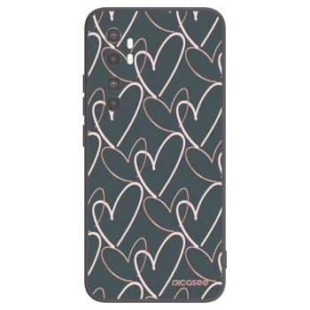 Picasee fekete szilikon tok az alábbi mobiltelefonokra Xiaomi Mi Note 10 Lite - Lots of love