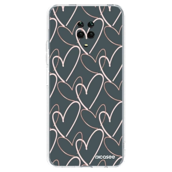 Picasee átlátszó szilikon tok az alábbi mobiltelefonokra Xiaomi Redmi Note 9S - Lots of love