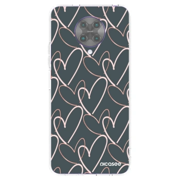 Picasee átlátszó szilikon tok az alábbi mobiltelefonokra Xiaomi Poco F2 Pro - Lots of love