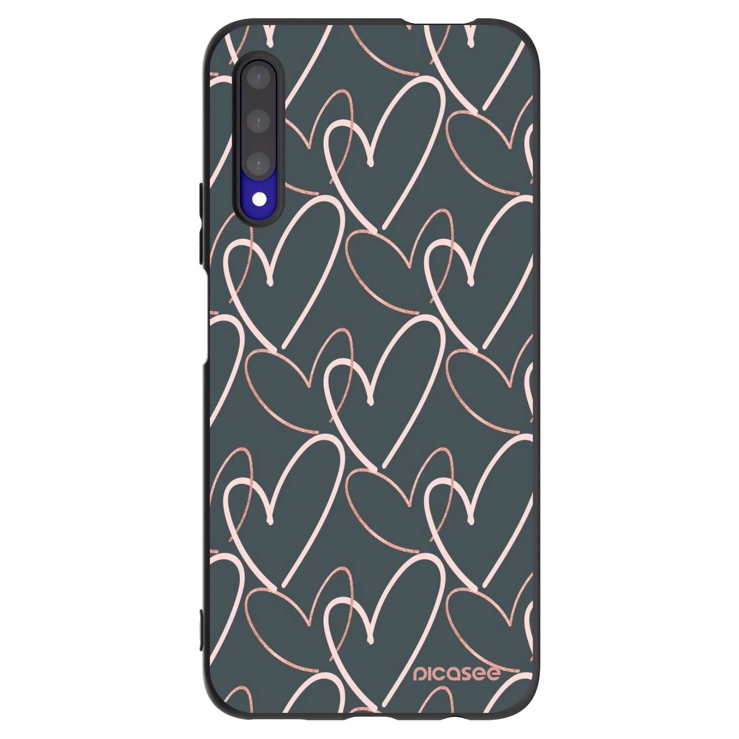 Picasee fekete szilikon tok az alábbi mobiltelefonokra Honor 9X Pro - Lots of love