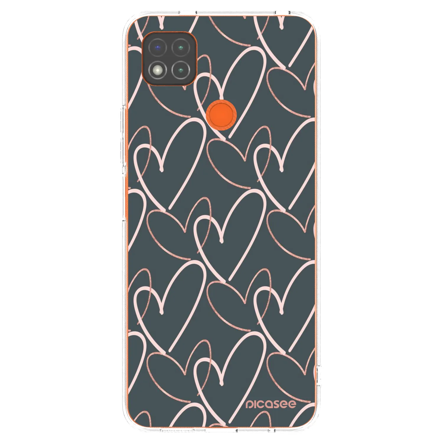 Picasee átlátszó szilikon tok az alábbi mobiltelefonokra Xiaomi Redmi 9C - Lots of love