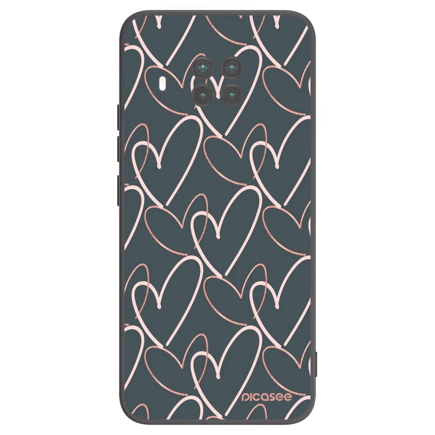 Picasee fekete szilikon tok az alábbi mobiltelefonokra Xiaomi Mi 10T Lite - Lots of love