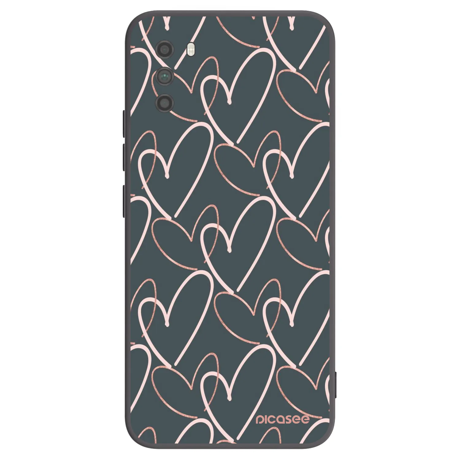 Picasee fekete szilikon tok az alábbi mobiltelefonokra Xiaomi Poco M3 - Lots of love