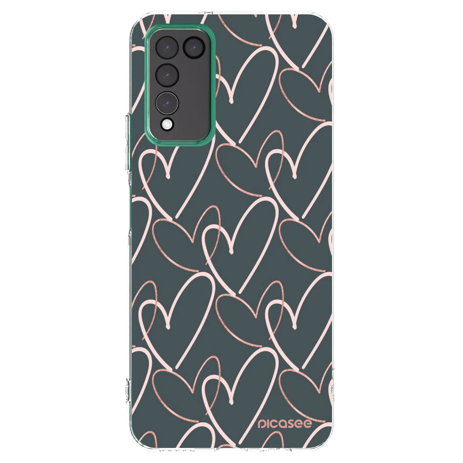 Picasee átlátszó szilikon tok az alábbi mobiltelefonokra Honor 10X Lite - Lots of love