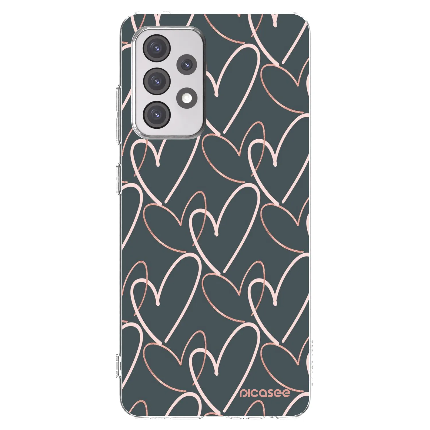 Picasee átlátszó szilikon tok az alábbi mobiltelefonokra Samsung Galaxy A52 5G A525F - Lots of love