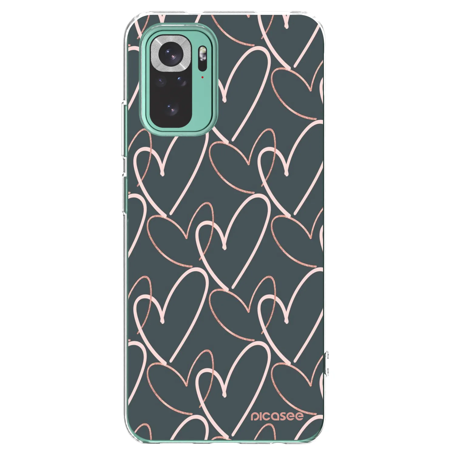 Picasee átlátszó szilikon tok az alábbi mobiltelefonokra Xiaomi Redmi Note 10 Pro - Lots of love