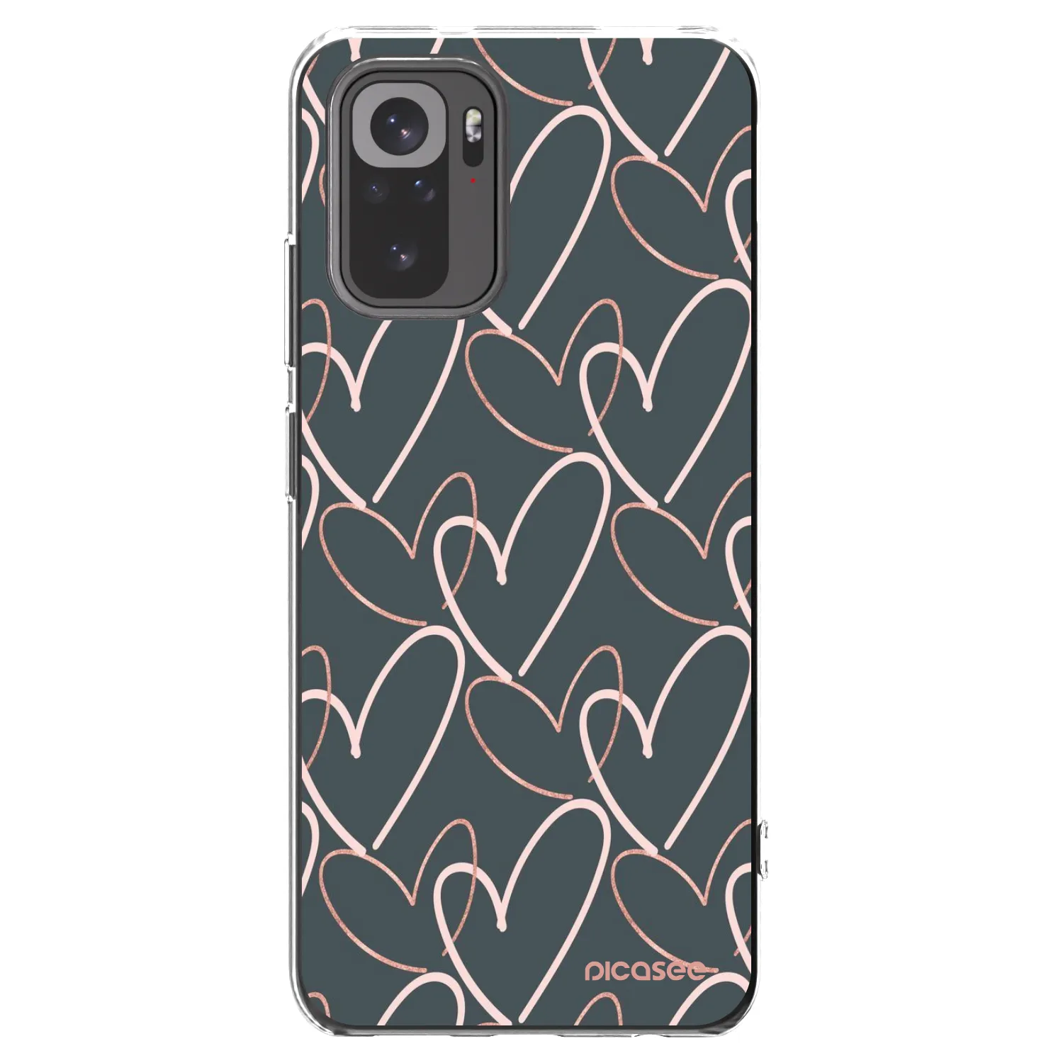 Picasee átlátszó szilikon tok az alábbi mobiltelefonokra Xiaomi Redmi Note 10S - Lots of love