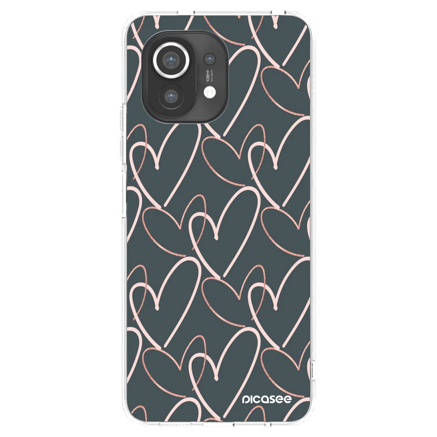 Picasee átlátszó szilikon tok az alábbi mobiltelefonokra Xiaomi Mi 11 - Lots of love