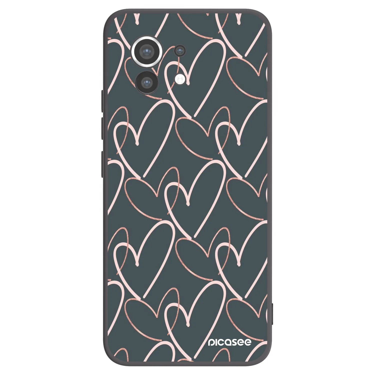 Picasee fekete szilikon tok az alábbi mobiltelefonokra Xiaomi Mi 11 - Lots of love