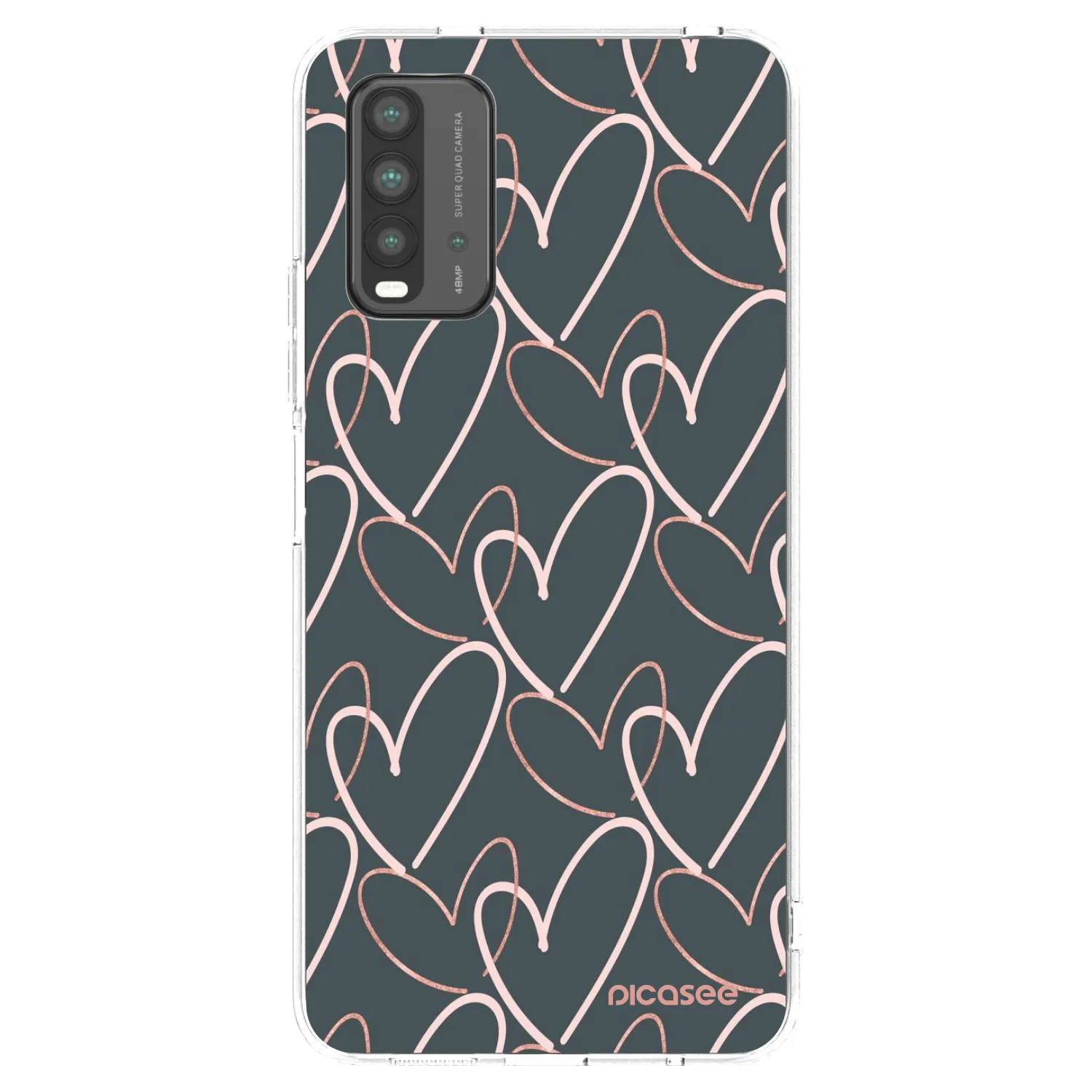 Picasee átlátszó szilikon tok az alábbi mobiltelefonokra Xiaomi Redmi 9T - Lots of love