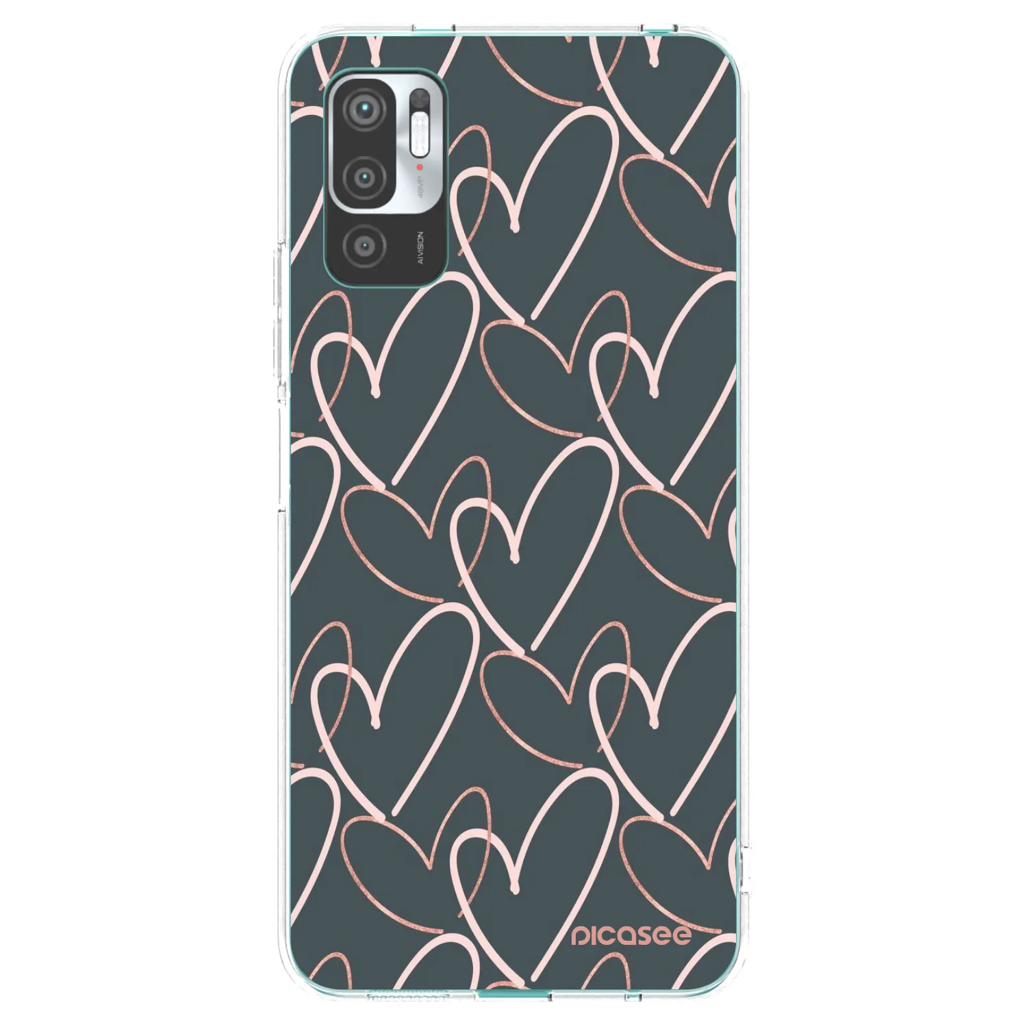 Picasee átlátszó szilikon tok az alábbi mobiltelefonokra Xiaomi Redmi Note 10 5G - Lots of love