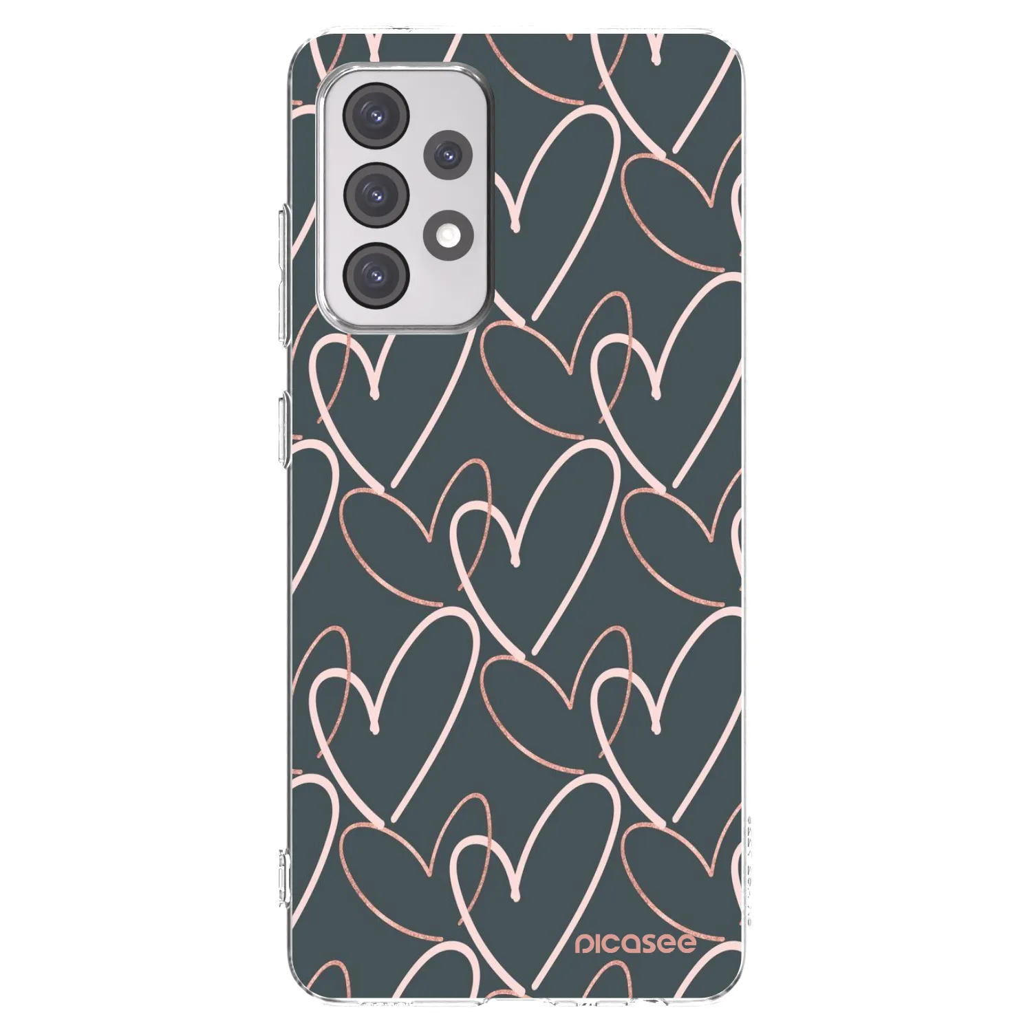 Picasee átlátszó szilikon tok az alábbi mobiltelefonokra Samsung Galaxy A52s 5G A528B - Lots of love