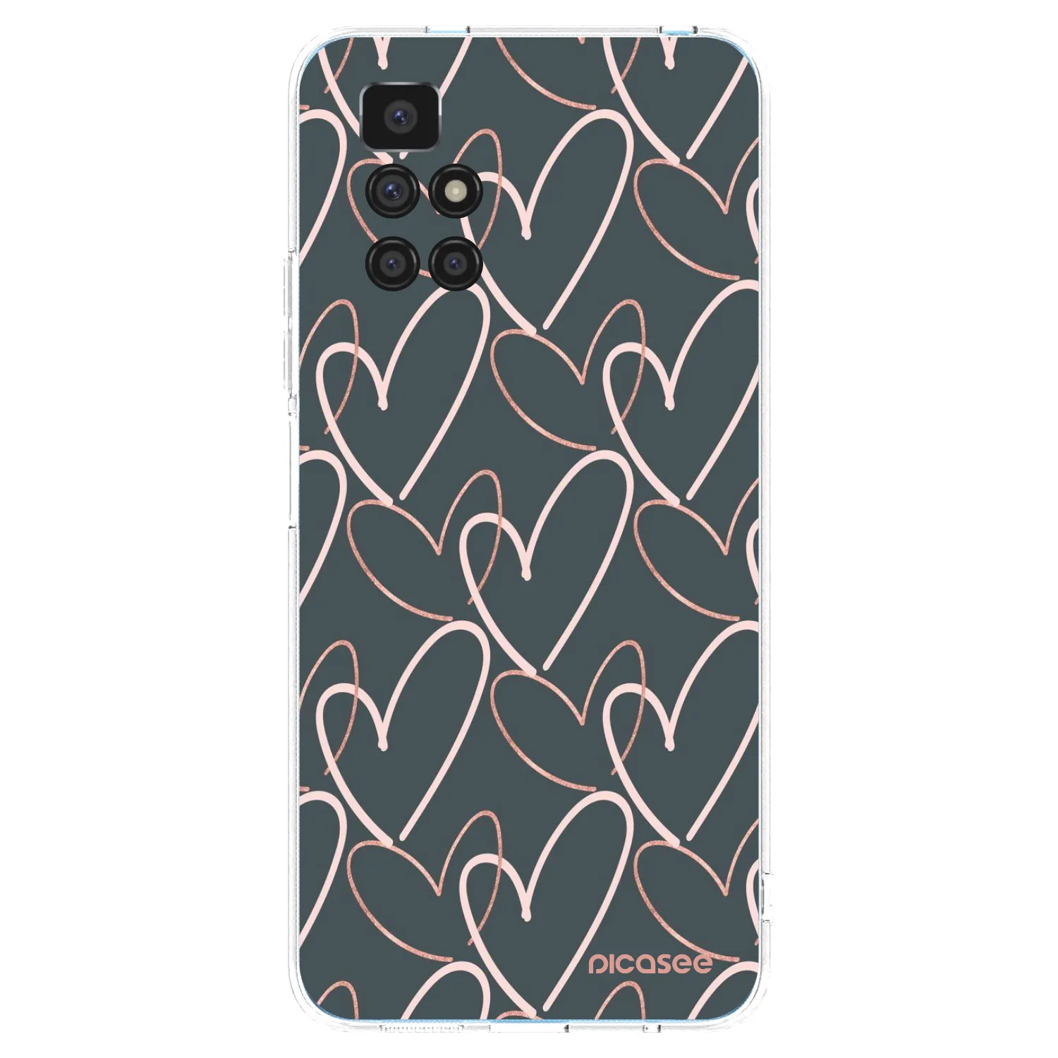 Picasee átlátszó szilikon tok az alábbi mobiltelefonokra Xiaomi Redmi 10 - Lots of love