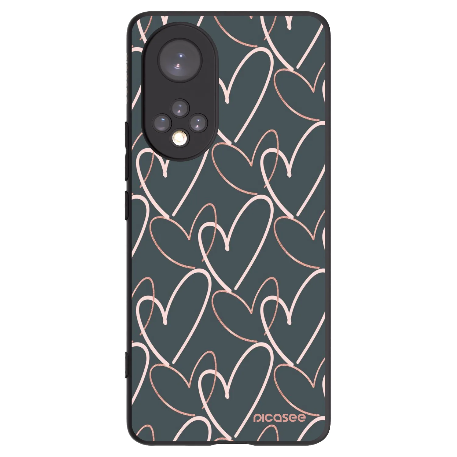 Picasee fekete szilikon tok az alábbi mobiltelefonokra Honor 50 5G - Lots of love