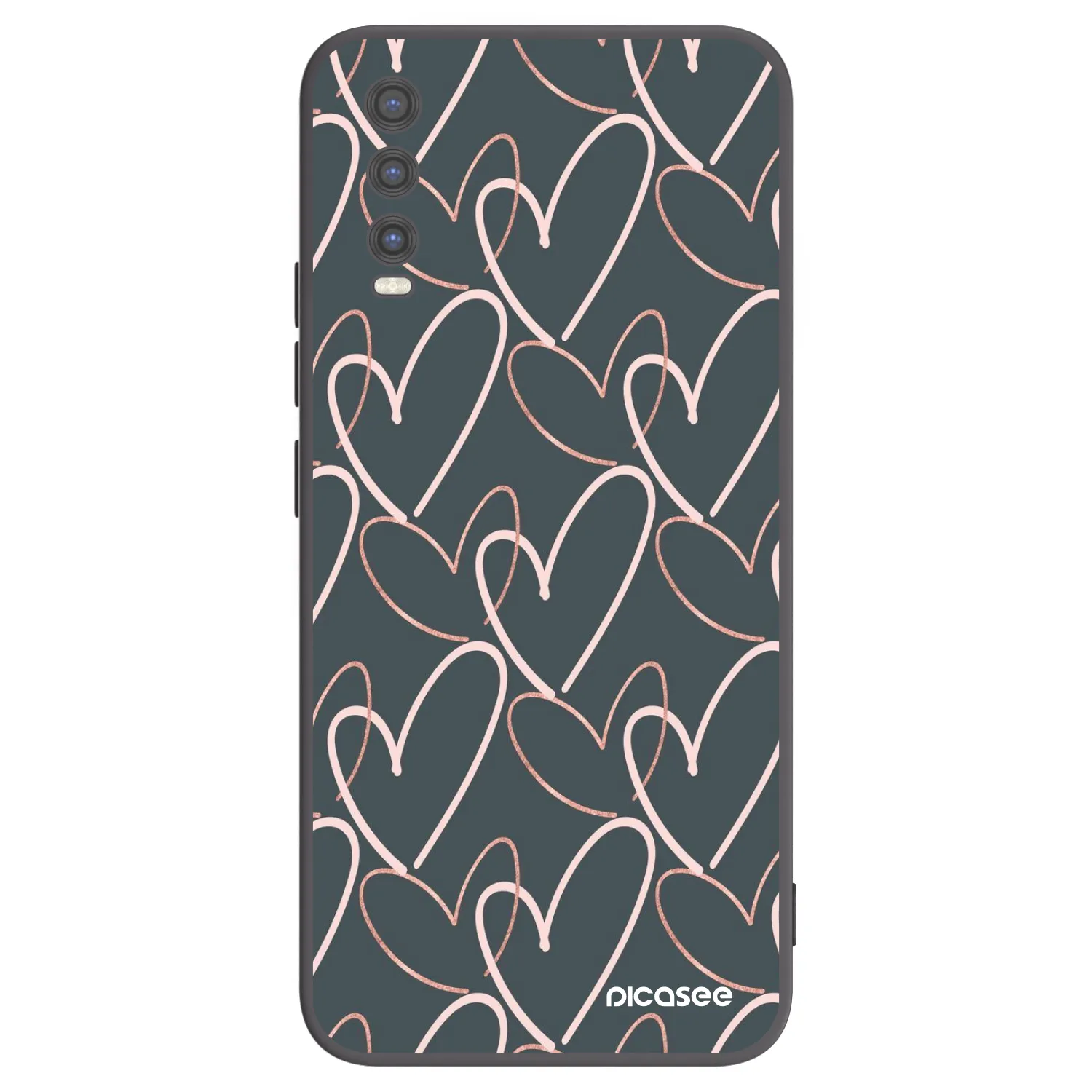 Picasee fekete szilikon tok az alábbi mobiltelefonokra Vivo Y20s - Lots of love