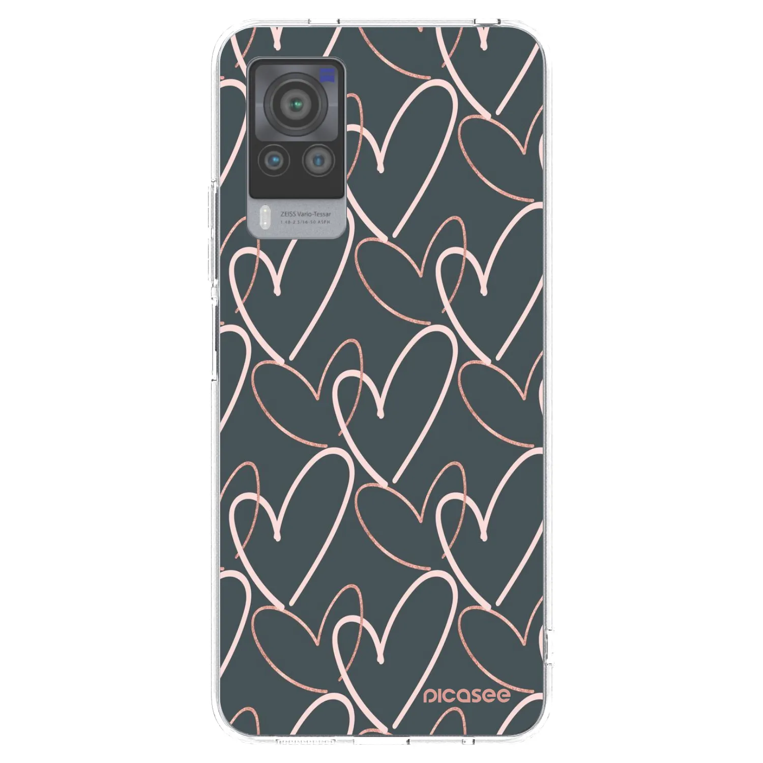 Picasee átlátszó szilikon tok az alábbi mobiltelefonokra Vivo X60 Pro 5G - Lots of love