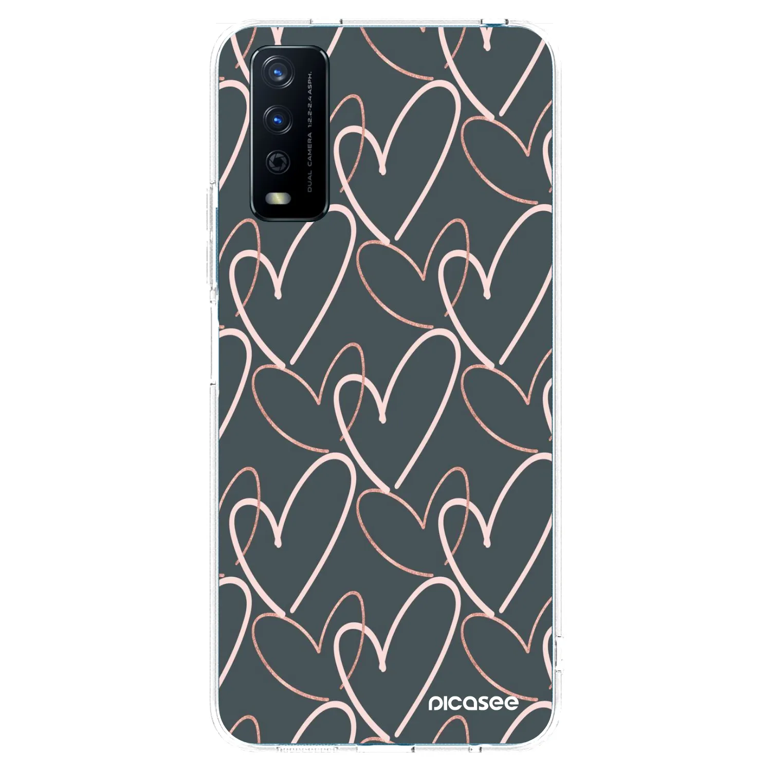 Picasee átlátszó szilikon tok az alábbi mobiltelefonokra Vivo Y11s - Lots of love