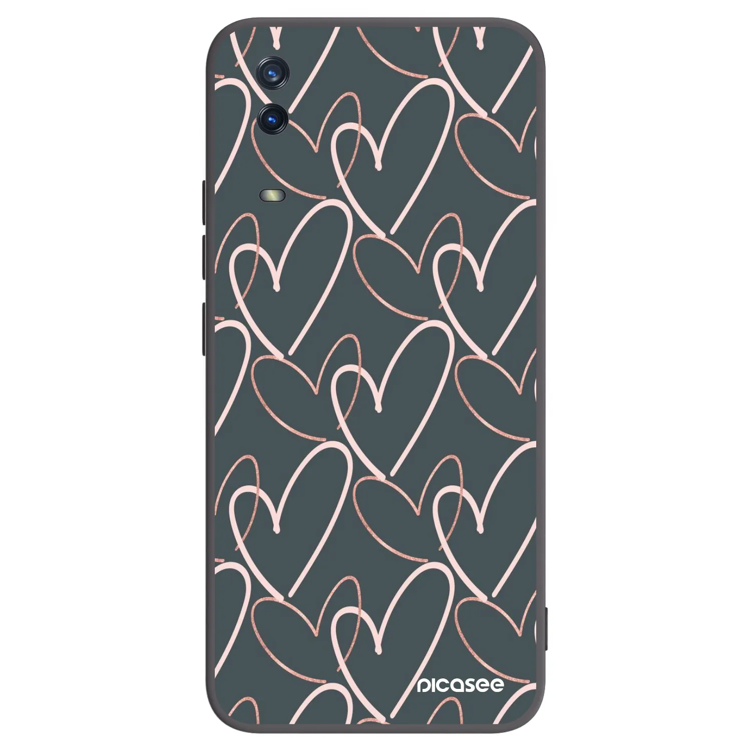 Picasee fekete szilikon tok az alábbi mobiltelefonokra Vivo Y11s - Lots of love