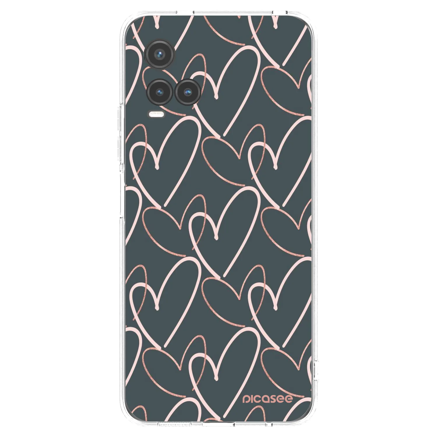 Picasee átlátszó szilikon tok az alábbi mobiltelefonokra Vivo Y33s - Lots of love