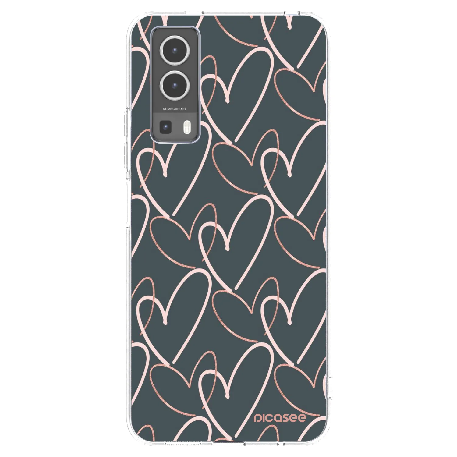 Picasee átlátszó szilikon tok az alábbi mobiltelefonokra Vivo Y72 5G - Lots of love