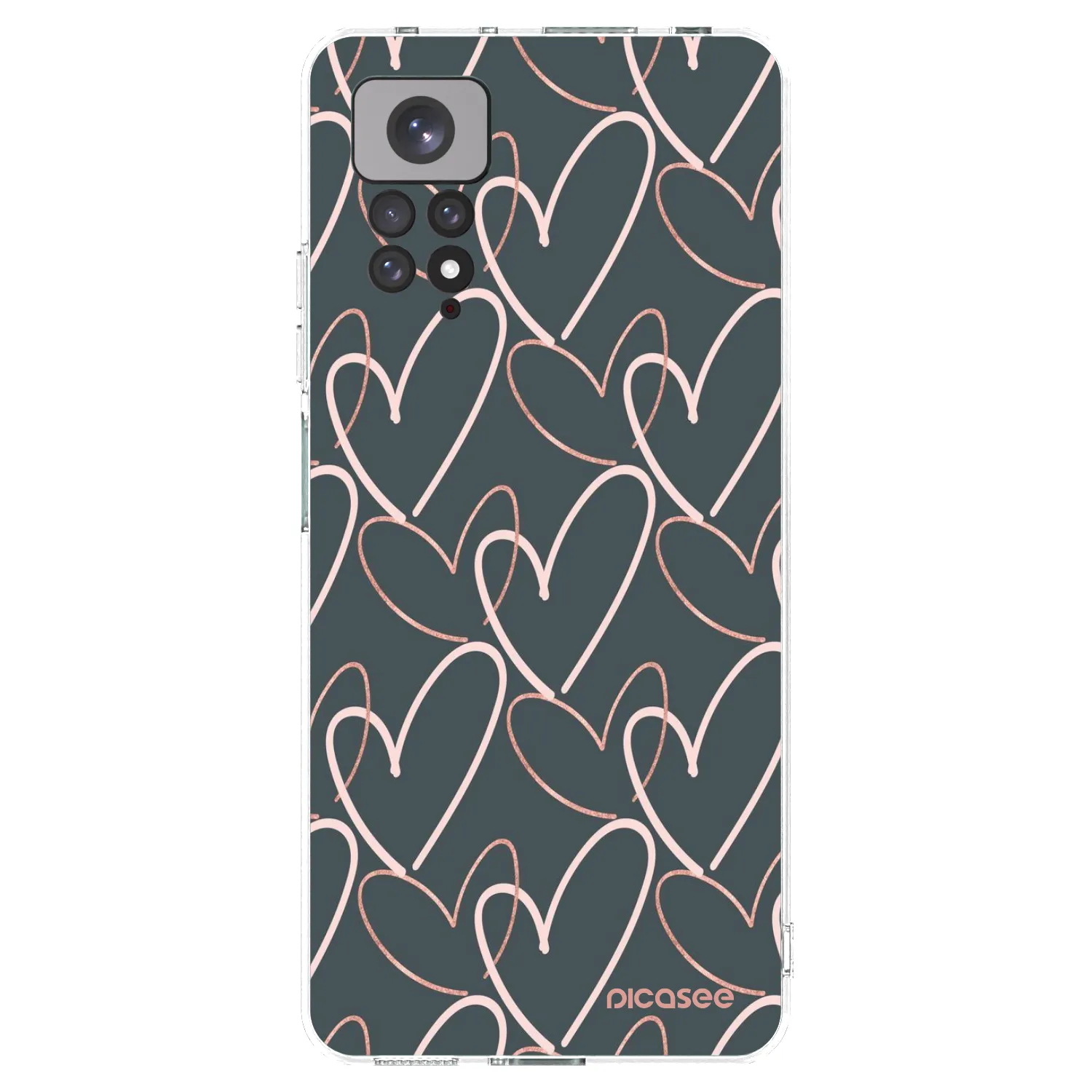 Picasee átlátszó szilikon tok az alábbi mobiltelefonokra Xiaomi Redmi Note 11 - Lots of love